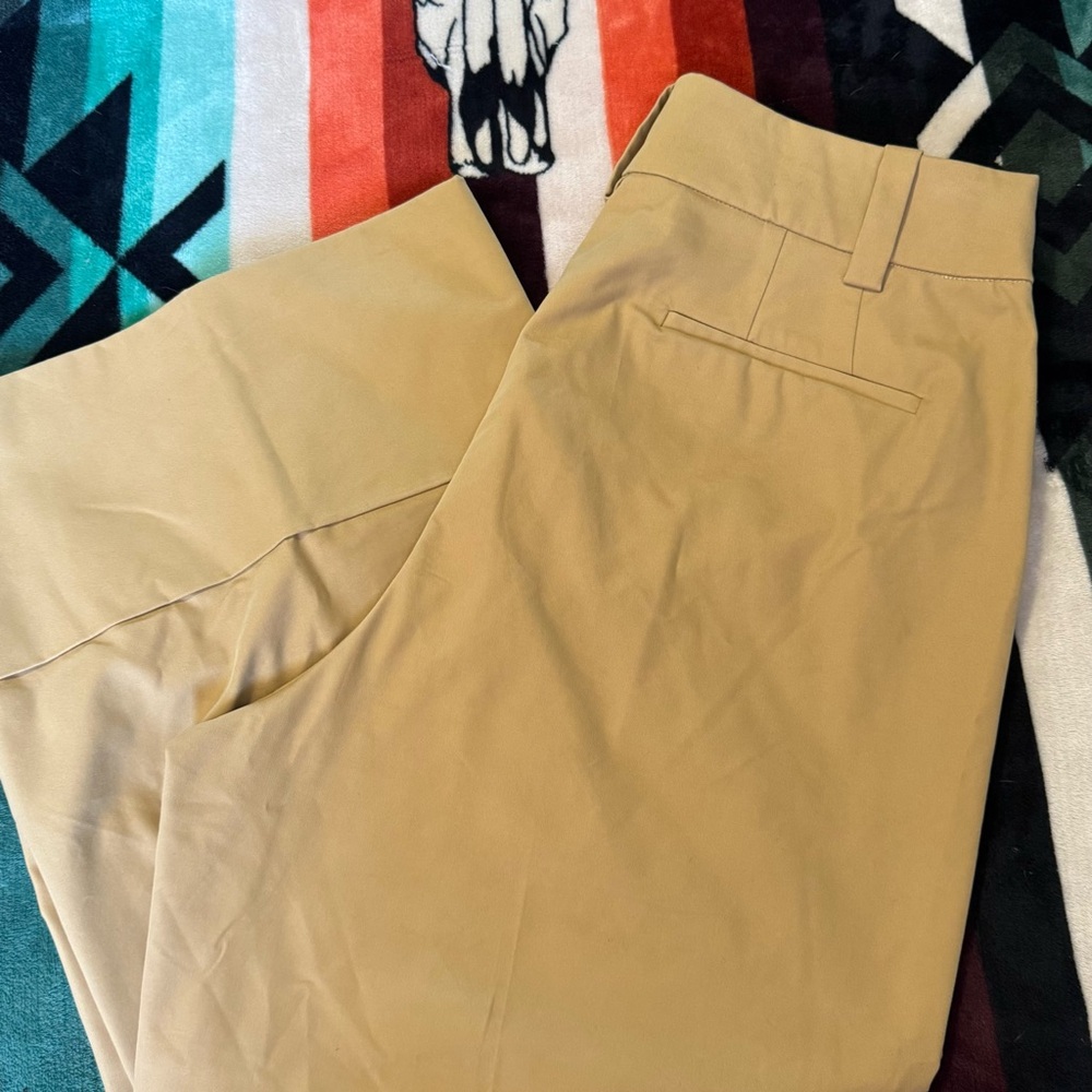 Wide Leg Cropped Khaki J. Crew Pants 16 - Picture 8 of 12